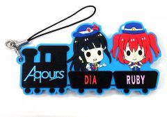 [중고] 스트랩 (캐릭터) 다이아＆루비 Big 러버 스트랩 Duo Ver. [러브라이브! 선샤인!! Aqours 2nd LoveLive! HAPPY PARTY TRAIN TOUR]
