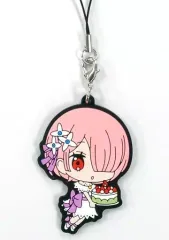 【中古】ストラップ(キャラクター) ラム 「Re：ゼロから始める異世界生活×ローソン ラバーストラップ」