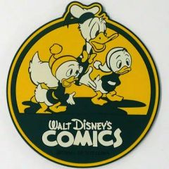 [중고] 코스터 (캐릭터) 도널드 고무 코스터 [이치 반 쿠지 미키 & 도널드 VINTAGE CHRISTMAS COMICS] I상