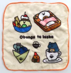 【中古】タオル・手ぬぐい 集合/綿タオル ファブリックコレクション 「一番くじ お文具といっしょ ～のんびり喫茶～」 E賞