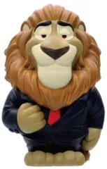 【中古】キーホルダー 4.レオドア・ライオンハート市長 「ズートピア ソフビパペットマスコット」