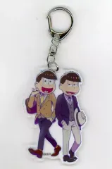 【中古】キーホルダー・マスコット(キャラクター) 十四松＆一松 「おそ松さん×PRONTO IL BAR UDXアキバ・イチ店 第二弾 ペアアクリルキーホルダーコレクション」