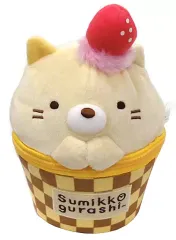 【中古】バッグ(キャラクター) ねこ カップケーキ風ポーチ 「すみっコぐらし」