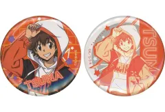 【中古】バッジ・ピンズ 沢田綱吉 缶バッジ2個セット 「ドリーミーくじ 家庭教師ヒットマンREBORN! ストリートファッション」 E賞