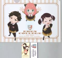 [중고] 클리어 파일 아냐&다미안&베키 A4 클리어 파일 스티커 세트 [이치반쿠지 극장판 SPY×FAMILY CODE:White] H상