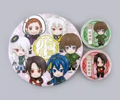 【中古】鏡・ミラー 崎山つばさ(石切丸)＆佐藤流司(加州清光/阿津賀志山異聞) デフォルメキャラ缶ミラー＆缶バッジCセット 「ミュージカル『刀剣乱舞』」