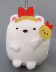 【中古】キーホルダー しろくま 天使なえびてん ボールチェーン付き推し活ぬいぐるみ 「すみっコぐらし」