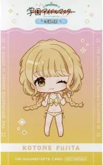 【中古】キャラカード 藤田ことね(ミニキャラ) オリジナルイラストカード 「学園アイドルマスター in SWEETS PARADISE 海の家」 グッズ購入特典