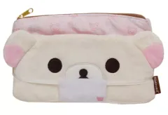 【中古】バッグ(キャラクター) コリラックマ マスクポーチ(内生地水玉柄) 「リラックマ」