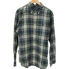 ラルフローレン RALPH LAUREN CLASSIC FIT ポニー刺繍 マドラスチェック ボタンダウン L/S シャツ メンズ import：L 