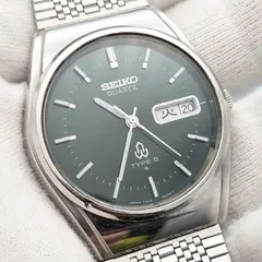 ビンテージ 推定1977年 SEIKO セイコー TYPEⅡ タイプⅡ 7546-8080 クォーツ デイデイト 腕時計 アナログ ラウンド メンズ 電池新品交換済み ベルト洗浄 本体消毒済み