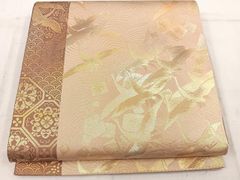 V3651 ○川島織物謹製 高級 正絹 六通 袋帯 貝合わせ - メルカリ
