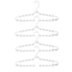 新品 [ORSUN] バスタオルハンガー 折りたたみ タオル干し タオル掛け 物干し 4個 セット (ホワイト)