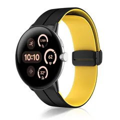 新品 [ReHowy] Google Pixel Watch 4/3 45mm 対応 交換バンド シリコン製 ピクセルウォッチ4 バンド 45mm 弾力性 磁気 バックル付き サイズ調節可能 替えベルト コンパチブル Google Pixel Watch 4