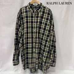 ラルフローレン BLAKE 長袖シャツ チェック柄 black XXL ビックサイズ メンズ XXL ISItems【USED】【古着】【中古】50150499