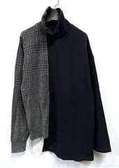 90s　Y's　ワイズ　ヨウジヤマモト　厚手　ウールリブニットセーター　美品 90s Y's ワイズ ヨウジヤマモト 厚手 ウールリブニットセーター 美品