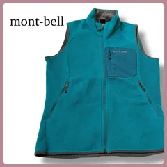 モンベル mont-bell クリマプラス100 フリース ジップベスト ブルー系 S レディース