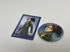 進撃の 巨人 冬の 걸음 缶バッジ ミニはがき ハンジ セット