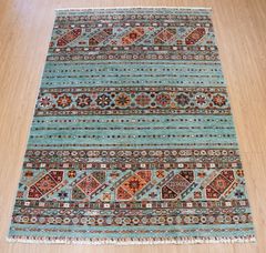 手織りペルシャ絨毯 新品 ギャッベ 290×203cmラグカーペット 大判