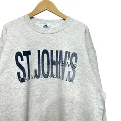 90s ビンテージ チャンピオン カレッジ ラバープリント スウェット XL ライトグレー USA製 90年代 アメリカ製 vintage トレーナー Champion