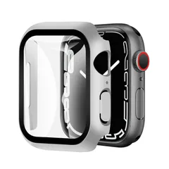 Apple Watch 用 ケース Apple Watch Ultra 2/Ultra/10/9/8/7/SE2/6/SE/5/4 アップルウォッチ保護カバー ガラスフィルム 一体型 PC素材 全面保護 超薄型 装着簡単 耐衝撃 高透過率 指紋防止 傷防止 (