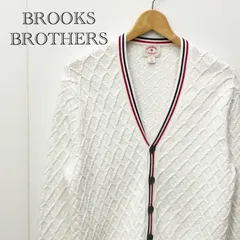 ＢＲＯＯＫＳ ＢＲＯＴＨＥＲＳ ブルックス ブラザーズ  コットン ニット カーディガン M ホワイト 白 メンズのサムネイル