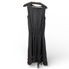 tricotCOMMEdesGARCONS 트리코콤 데 걸슨 민소매 원피스 TL-O007 포켓 첨부 일본제 블랙 블랙 size M 레이디스 여름