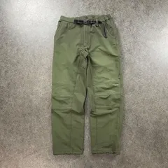 Columbia TITANIUM トレック トレッキング クライミング パンツ ストレッチ カーキ ロゴ刺繍 メンズ F6 PM8467