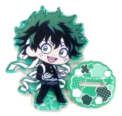 【中古】雑貨 A.緑谷出久 ビジュアルカラースタンドBIG 応援団Ver. 「僕のヒーローアカデミア」 JUMP SHOP限定