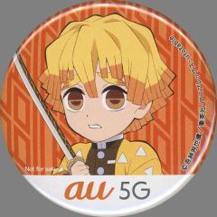 鬼滅 au 5G 善逸 缶バッジ - メルカリ