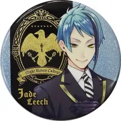 【中古】バッジ・ピンズ ジェイド・リーチ グリッター缶バッジ～学園生活～vol.1 「ディズニー ツイステッドワンダーランド」 ナムコ限定