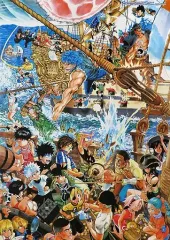 【中古】ポスター WJ歴代人気キャラ大集合ポスター(八つ折) 第2弾 宇宙激闘編/海賊船編 週刊少年ジャンプ付録