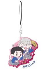 【中古】ストラップ(キャラクター) 勇利＆ヴィクトル(スペシャル) 「ユーリ!!! on ICE クリアラバーストラップ」