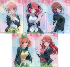 【中古】紙製品 全5種セット ブラインドコレクションシート 「きゃらっとくじ 映画 五等分の花嫁～サクラサク!～」 P賞