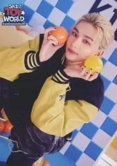 【中古】キャラカード ヒョンジン(縦/ボール持ち) ランダムトレーディングカード 「Stray Kids Fan Connecting 2024 “SKZ TOY WORLD”」