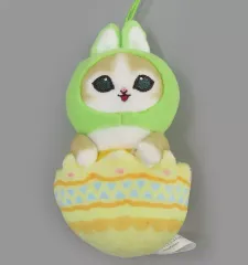 【中古】キーホルダー 緑 イースターにゃんマスコット 「mofusand」