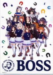 [중고] 클리어 파일 집합 A4 클리어 파일 [말 딸 프리티 더비 × 산토리 BOSS 제3탄] 대상 상품 구입 특전