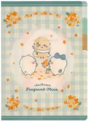 【中古】クリアファイル チェック(フレグラントオリーブ) A5クリアファイル3P 「ちいかわ」