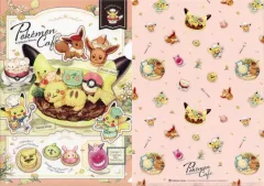 【中古】クリアファイル ピカチュウ＆イーブイ A4クリアファイル2枚セット Pokemon Cafe ＆ Pikachu Sweets 「ポケットモンスター」 ポケモンセンター限定