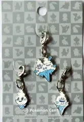 【中古】キーホルダー・マスコット(キャラクター) 582.バニプッチ＆583.バニリッチ＆584.バイバニラ 全国ずかんメタルチャーム(3個セット) 「ポケットモンスター」 ポケモンセンター限定