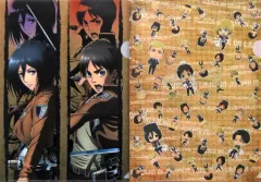 【中古】クリアファイル キービジュアル＆ちびキャラ A4クリアファイル2種セット 「進撃の巨人 attack on titan in JOYPOLIS -Season2-」