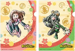 【中古】クリアファイル 麗日＆蛙吹 A4和紙クリアファイル2枚セット 「僕のヒーローアカデミア」