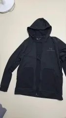 UNDER ARMOUR アンダーアーマー 弱起毛 ブラック ジップアップ XL