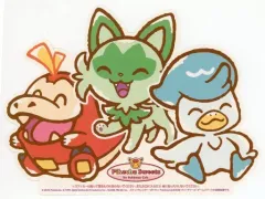 【中古】シール・ステッカー ニャオハ＆ホゲータ＆クワッス ビッグステッカー 「ポケットモンスター スカーレット・バイオレット Pikachu Sweets by Pokemon Cafe」 対象ポケッフル注文特典