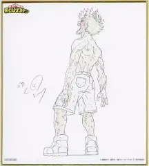 【中古】紙製品 緑谷出久 ミニ色紙 「僕のヒーローアカデミア：ヒーローVS敵＜ヴィラン＞のバトルエピソード特選上映」 来場者特典