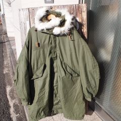 HEXICO ヴィンテージ ダウン ミリタリー カラコルム フィッシュテール 