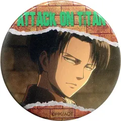 【中古】バッジ・ピンズ(キャラクター) リヴァイ 「進撃の巨人 ビッグ缶バッジ2」 ローソン 進撃の巨人キャンペーン