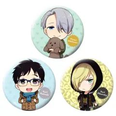【中古】バッジ・ピンズ(キャラクター) Bセット(プライベートシーン) きゃらふぉるむ 缶バッジコレクション(3個セット) 「ユーリ!!! on ICE」 