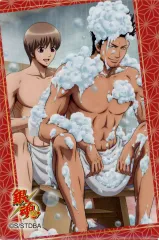 【中古】バッジ・ピンズ 近藤勲＆沖田総悟 缶バッジ 「楽天コレクション 銀魂 お風呂では身も心も丸裸」 F-5賞