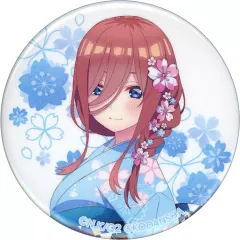 【中古】バッジ・ピンズ 中野三玖(上半身) 「五等分の花嫁∬ 描き下ろしイラスト 桜和装ver. トレーディング缶バッジ」